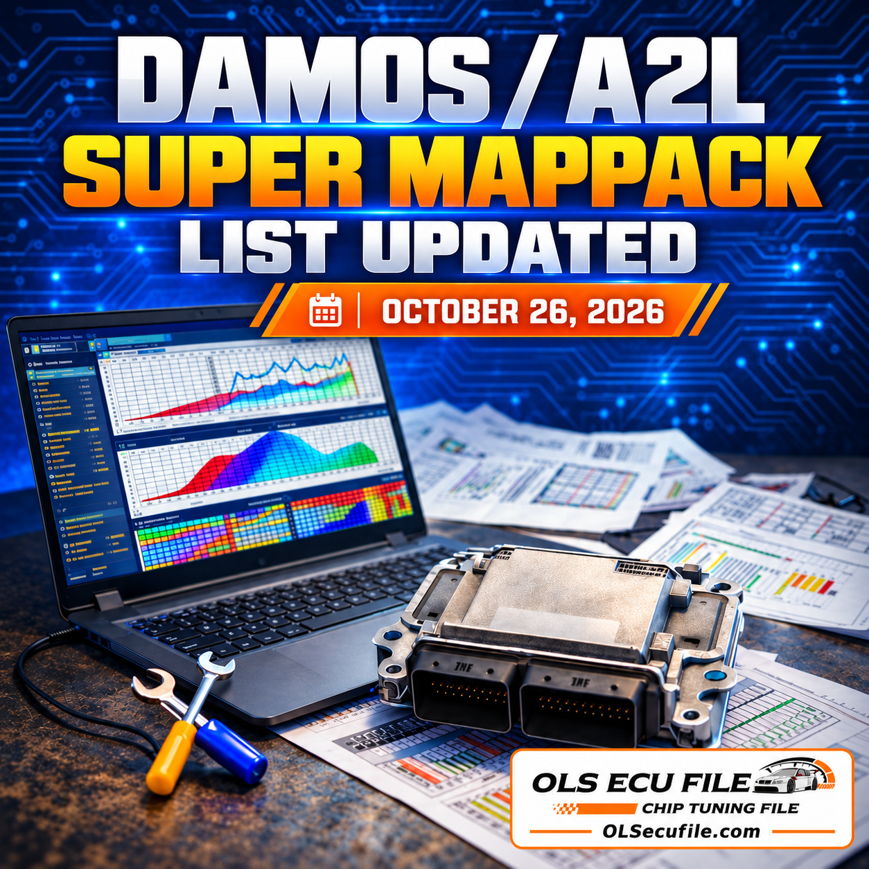 ECU Damos, A2L & Super Mappack List – October 2026